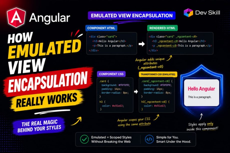 How Emulated View Encapsulation Really Works in Angular – Tech Asif